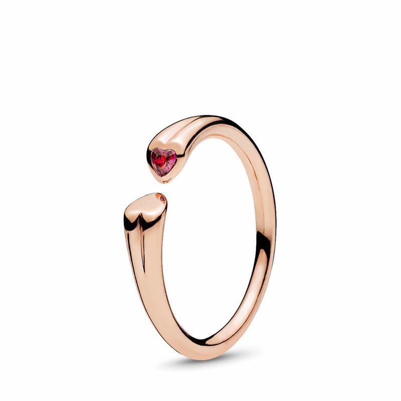 Pandora Polished & Sparkling Hearts Open Stackable Ring Egypt AP4398062